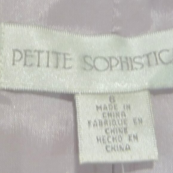 NWT PETITE SOPHISTICATE 100% SILK BLAZER 6P - Picture 5 of 12